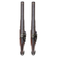 Excellent Pair Of British Saw-Handle Flintlock Dueling Pistols by William Parker - 5