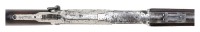 Unusual & Rare Winchester Special Order Model 1876 Carbine In Half Nickel Finish Fitted For Saber Bayonet - 4