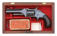 Cased Smith & Wesson No. 1 1/2 Transitional Model Revolver - 2