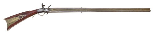 Extremely Fine Pennsylvania Swivel Breech Flintlock Long Rifle by John Demuth