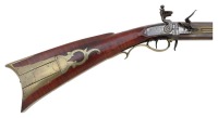 Extremely Fine Pennsylvania Swivel Breech Flintlock Long Rifle by John Demuth - 3