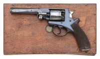 Cased Adams Patent Double Action Percussion Revolver Retailed by Thomas Bissell