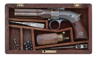 Fine Cased Robbins & Lawrence Percussion Pepperbox