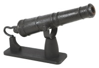 Antique Iron Monkey Tail Swivel Cannon