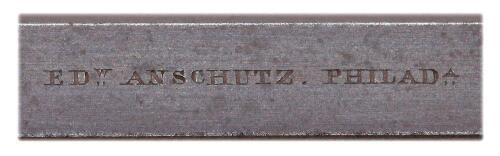 Fine Percussion Schuetzen Rifle by Edward Anschutz of Philadelphia
