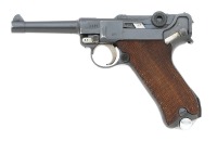 Scarce German Police-Rebarreled P.08 Luger Pistol by DWM