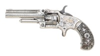 Attractive Engraved Marlin No. 32 Standard 1875 Pocket Revolver with Fancy Degress Patent Grips