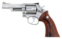 Engraved Smith & Wesson Model 66-1 Prototype Abraham Lincoln Great Americans Series Revolver