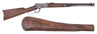 Early Winchester Model 1892 Saddle Ring Carbine with Miles City Scabbard