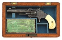 Cased & Engraved Smith & Wesson No. 1 Third Issue Revolver