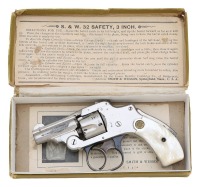 Smith & Wesson 32 Safety Hammerless Bicycle Revolver with Box