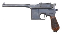German C96 Semi-Auto Pistol with Chinese Markings