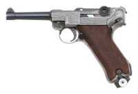 Engraved German P.08 Luger Pistol