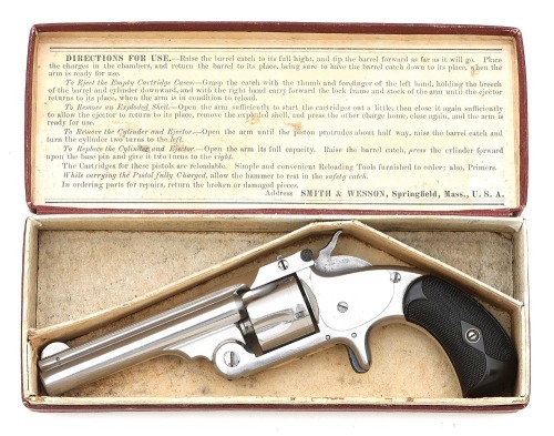 Early Smith & Wesson No. 1 1/2 Single Action Revolver with Box