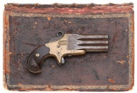 Frank Wesson Small Frame Superposed Pistol with Antique Book Case - 2