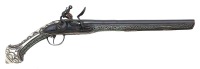 Attractive Inlaid Mediterranean Flintlock Pistol