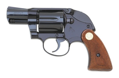 Excellent Colt Agent Double Action Revolver with Factory Hammer Shroud