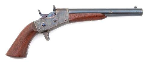 Very Fine Remington Model 1865 Navy Rolling Block Pistol Serial Number 2 Formerly From The Karl Moldenhauer Collection