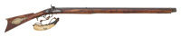 American Fullstock Percussion Sporting Rifle with Powder Horn