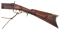 American Fullstock Percussion Sporting Rifle with Powder Horn - 2