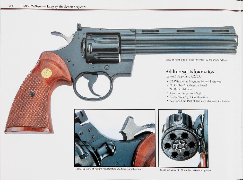 Unique Colt Python Prototype 22 Magnum Revolver From Colt Archive ...