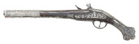 Mediterranean Silver Clad Flintlock Pistol