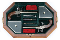 Wonderful Limited Cased Set of U.S. Historical Society Commemorative Flintlock Pistols