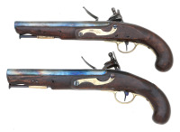 Pair of Portuguese Flintlock Holster Pistols