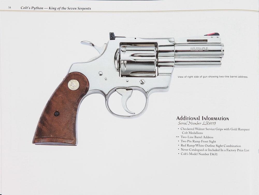 Extremely Rare Colt Python with Factory 3'' Barrel