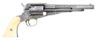 Lovely Engraved Remington New Model Navy Metallic Cartridge Converted Revolver