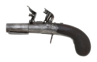 English Flintlock Muff Pistol by Grierson