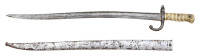 French M1866 Chassepot Yataghan Bayonet with German Capture Scabbard