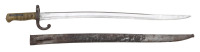 French M1866 Chassepot Yataghan Bayonet with German Capture Scabbard