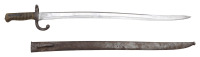French M1866 Chassepot Yataghan Bayonet with German Capture Scabbard