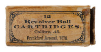 Collectible Frankford Arsenal 1878 45 Cal. Cartridges