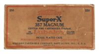 Vintage Western Super-X 357 Magnum 250 Round Case