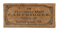 Collectible Frankford Arsenal 45 Caliber 1876 Cartridges