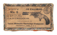 Collectible UMC &ldquo;Dog Head Logo&rdquo; No. 2 32 Caliber Cartridges
