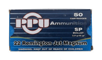 PPU 22 Remington Jet Magnum Ammunition