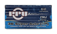 PPU 38 Super Auto +P Ammunition