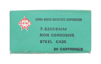 Norinco 7.62x39mm Non-Corrosive Steel Case Ammunition