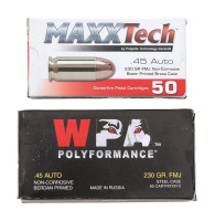 Wolf and MaxxTech 45 ACP Ammunition