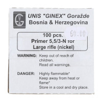 Unis &ldquo;Ginex&rdquo; Bosnia & Herzegovina Large Rifle Primers