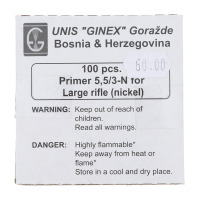 Unis &ldquo;Ginex&rdquo; Bosnia & Herzegovina Large Rifle Primers