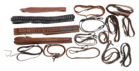 Assorted Leather Slings and Cartridge Belts