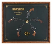 Cased Set Of Five Colt Custom Shop Reserve Sheriff's Edition Single Action Army Revolvers
