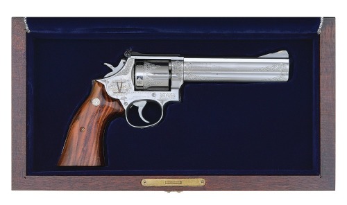 Engraved Smith & Wesson Model 686 Fifth Bianchi Cup Prize Revolver Won by Brian Enos