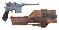 German Army Mauser C96 Red Nine Semi-Auto Pistol with Stock - 2