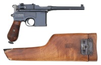 Mauser C96 M30 Semi-Auto Pistol with Stock
