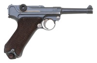German P.08 Luger Pistol by DWM with Unit Marking - 2